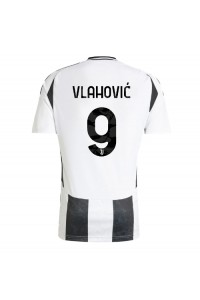 Fotbalové Dres Juventus Dusan Vlahovic #9 Domácí Oblečení 2024-25 Krátký Rukáv